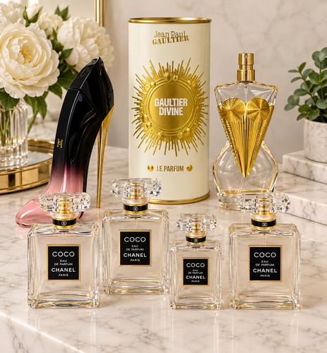Empty designer perfume - designer, bottle